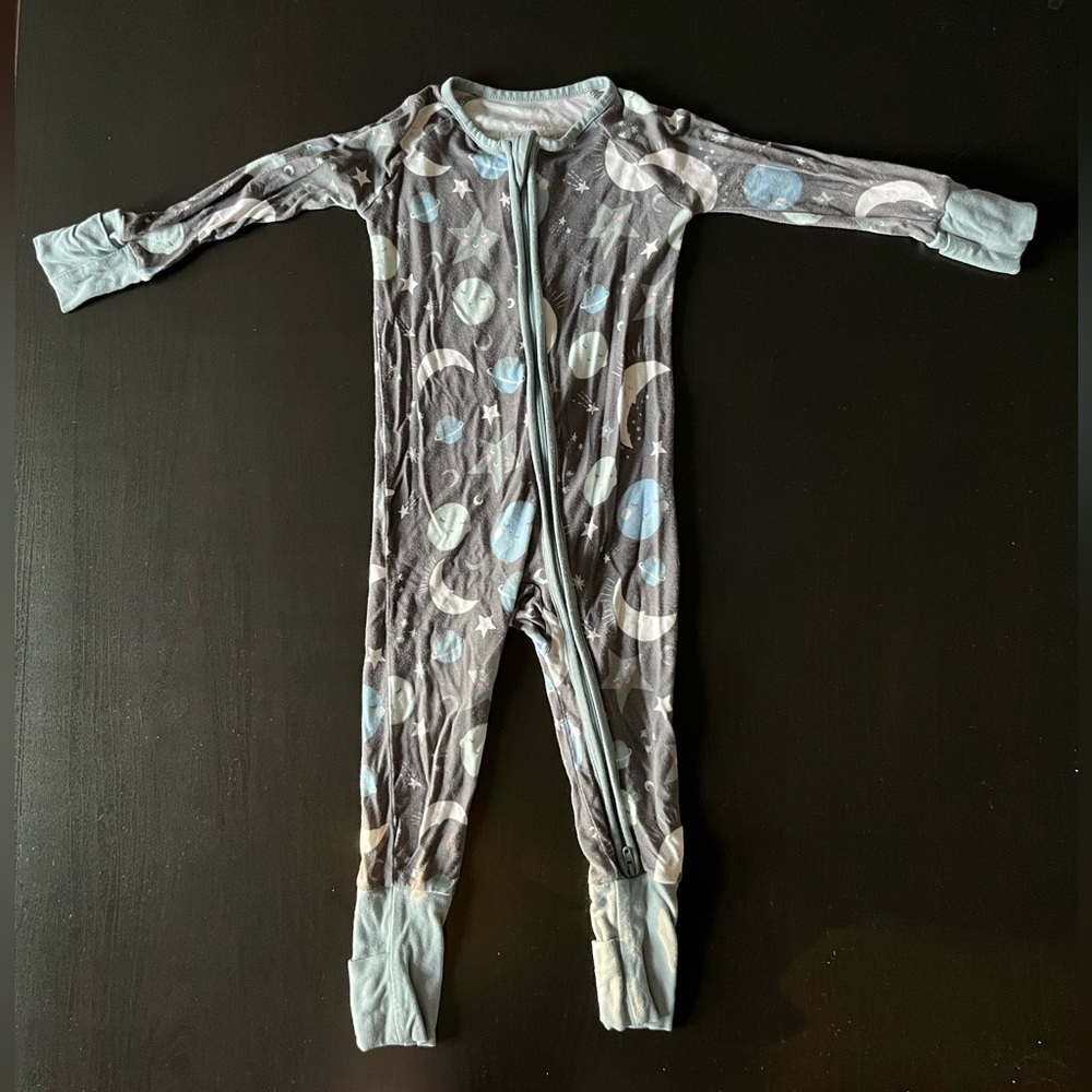 Little Sleepies To the Moon & Back (blue) 6-12m